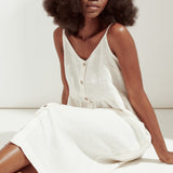 SARAH button down slip linen dress (SS24)