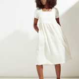 Maxi ODESA gathered linen dress (SS24)