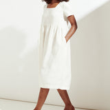 Maxi ODESA gathered linen dress (SS24)