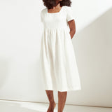 Maxi ODESA gathered linen dress (SS24)
