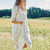 RONDA button down linen dress
