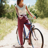 DOOLIN high-waisted linen pants