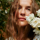 CHORA maxi button-down linen dress