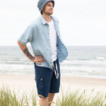 Men’s cargo linen shorts MACKAY - notPERFECTLINEN