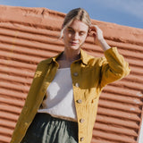 HELSINKI button down linen jacket