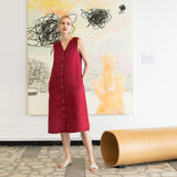 ROME classic button - down linen dress - notPERFECTLINEN