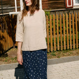 JANUARY loose linen top