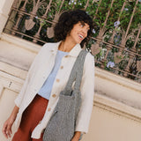 R: Carry All Linen Tote Bag (Size: ; Color: Orange Burnt)