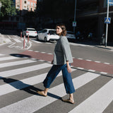 R: PUGLIA linen pants (Size: S/M; Color: Espresso )