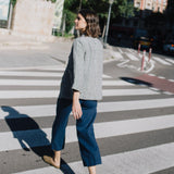 R: PUGLIA linen pants (Size: XS; Color: Admiral Blue)