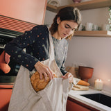 Linen Carry-All Tote Bag in heavy beige