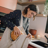 Linen Carry-All Tote Bag in heavy beige