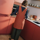 Midi Cross Back Linen Apron