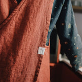 Midi Cross Back Linen Apron