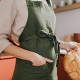 Adjustable Bib Linen Apron