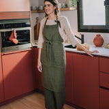 Adjustable Bib Linen Apron
