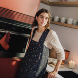 Full Cross Back Pinafore Linen Apron