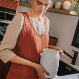 Midi Cross Back Linen Apron