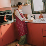 Full Cross Back Pinafore Linen Apron