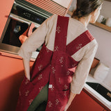 Full Cross Back Pinafore Linen Apron