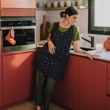 Midi Cross Back Linen Apron