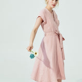 CANNES-2 wrap linen dress