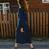 ANJALI two-tier linen skirt