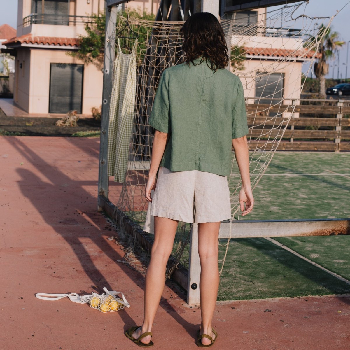 MAIN casual linen shorts - notPERFECTLINEN EU