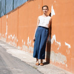Maxi WELS wide leg linen pants - notPERFECTLINEN EU