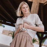 OIA gathered linen skirt - notPERFECTLINEN EU
