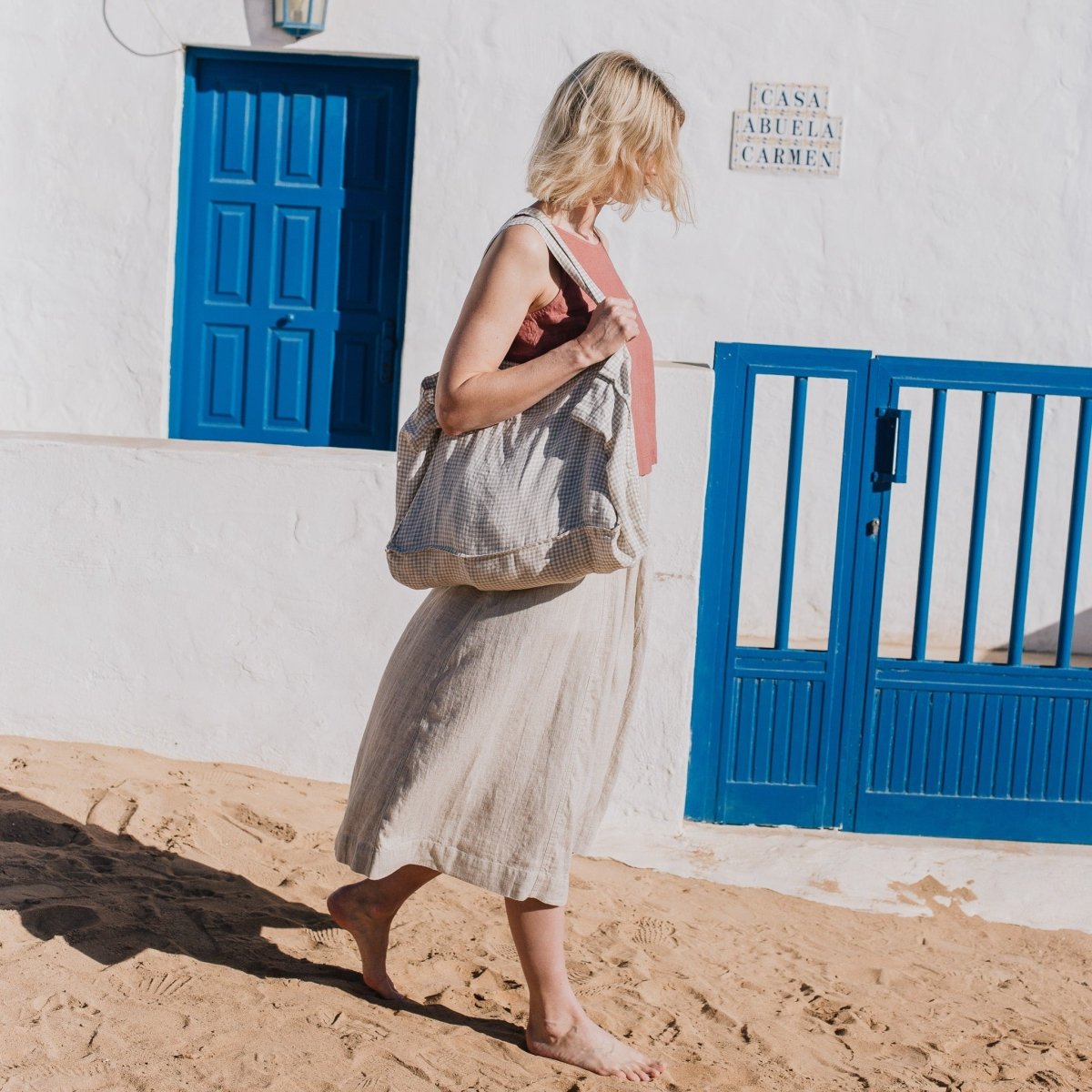 OIA gathered linen skirt - notPERFECTLINEN EU