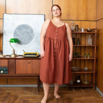 SARAH button down slip linen dress - notPERFECTLINEN EU