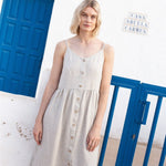SARAH button down slip linen dress - notPERFECTLINEN EU