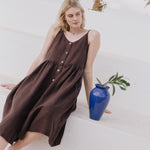 SARAH button down slip linen dress - notPERFECTLINEN EU