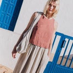 BAY cropped linen top - notPERFECTLINEN EU