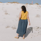 BAY cropped linen top - notPERFECTLINEN EU