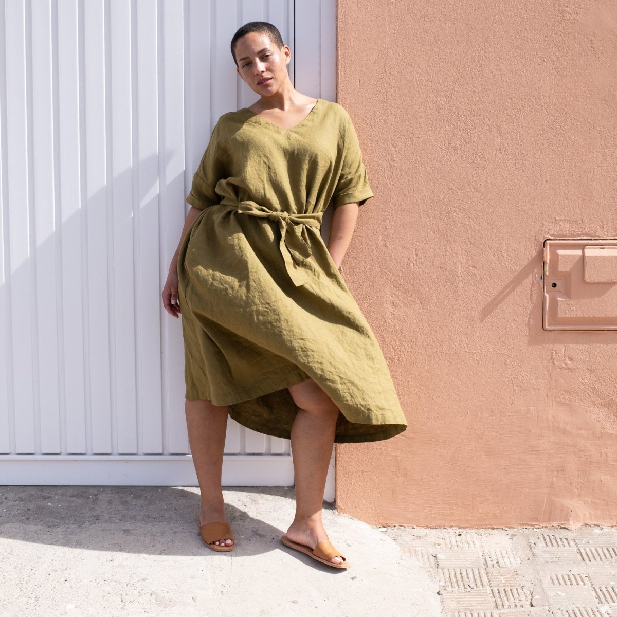 BERLIN oversized linen dress - notPERFECTLINEN EU