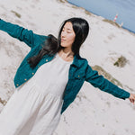 CALICO cropped linen jacket - notPERFECTLINEN EU