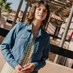 CALICO cropped linen jacket - notPERFECTLINEN EU