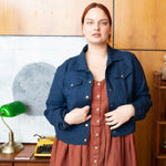CALICO cropped linen jacket - notPERFECTLINEN EU