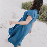 CANNES-2 wrap linen dress - notPERFECTLINEN EU