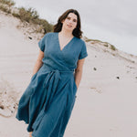 CANNES-2 wrap linen dress - notPERFECTLINEN EU