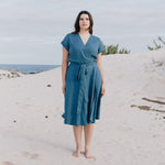 CANNES-2 wrap linen dress - notPERFECTLINEN EU