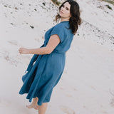 CANNES-2 wrap linen dress - notPERFECTLINEN EU