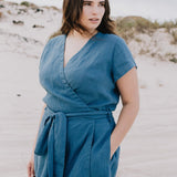 CANNES-2 wrap linen dress - notPERFECTLINEN EU