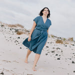 CANNES-2 wrap linen dress - notPERFECTLINEN EU