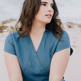 CANNES-2 wrap linen dress - notPERFECTLINEN EU