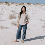 DAVOS fitted linen top - notPERFECTLINEN EU