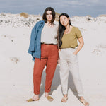 DOOLIN high-waisted linen pants - notPERFECTLINEN EU