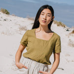 DOOLIN high-waisted linen pants - notPERFECTLINEN EU